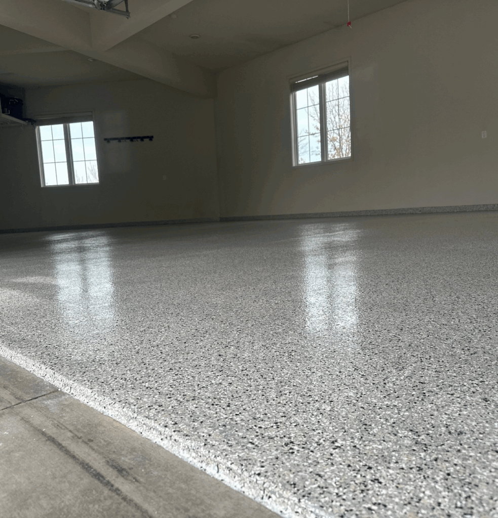 Epoxy Color Flake Garage Floor